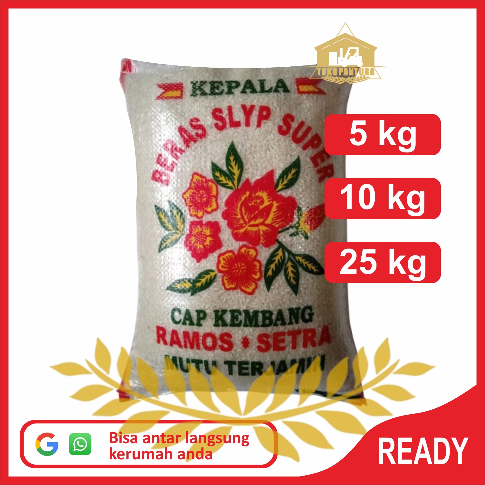 beras slyp super setra ramos 5kg 10kg 25kg